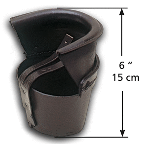 Ledersack Mini C302 braun 15 cm 1 Satz 6 Stück